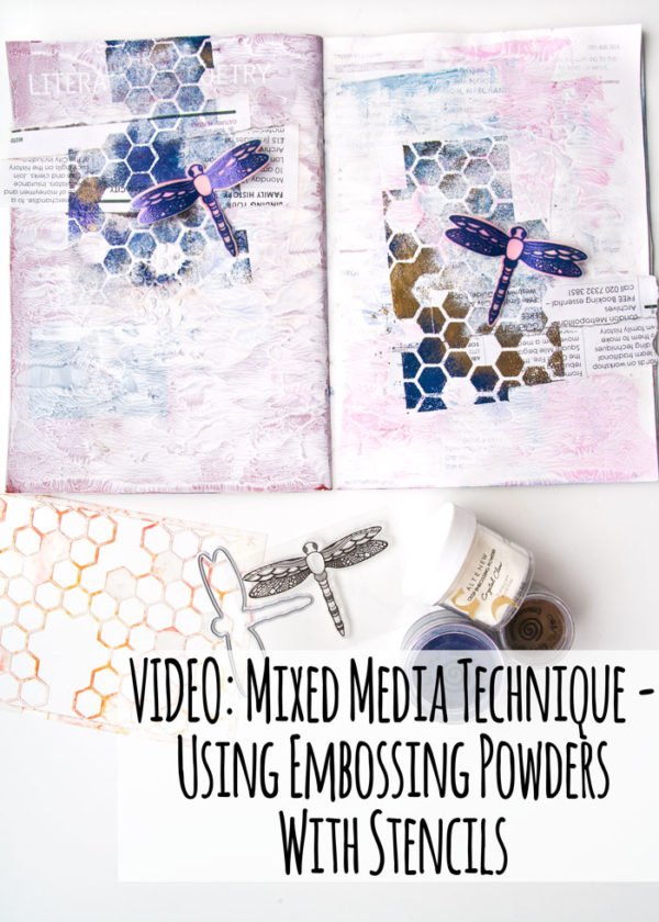 VIDEO: Using Embossing Powder With Stencils - Kim Dellow