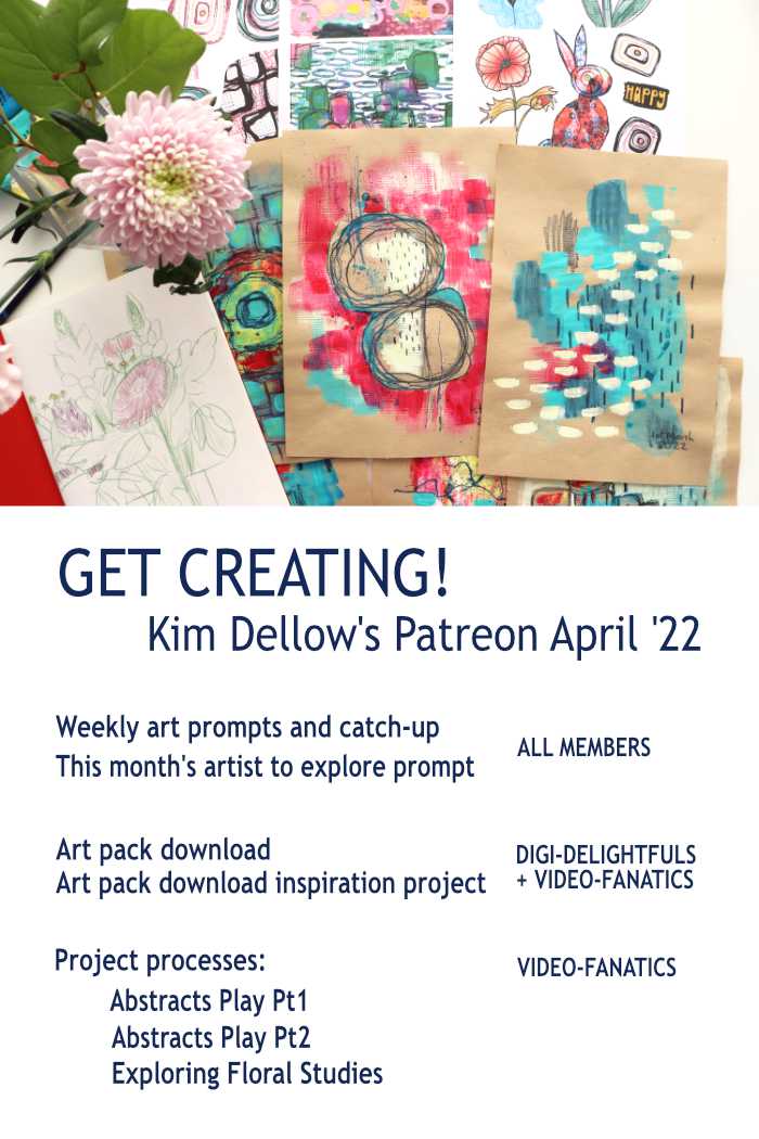 Summary of Kim Dellow's April 2022 Patreon Art Club